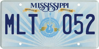 MS license plate MLT052