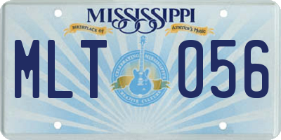 MS license plate MLT056