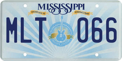 MS license plate MLT066