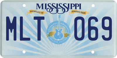 MS license plate MLT069