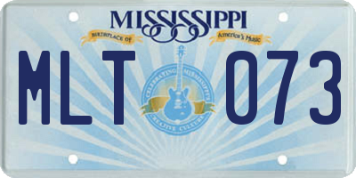 MS license plate MLT073