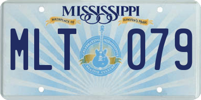MS license plate MLT079