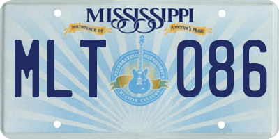 MS license plate MLT086