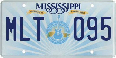 MS license plate MLT095