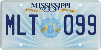 MS license plate MLT099