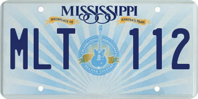 MS license plate MLT112