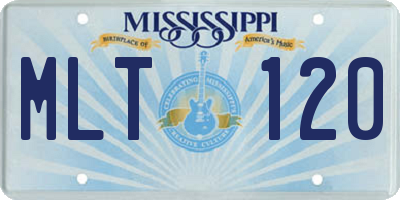 MS license plate MLT120