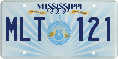 MS license plate MLT121