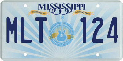 MS license plate MLT124
