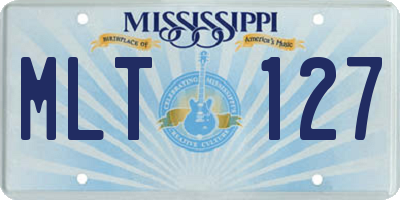 MS license plate MLT127