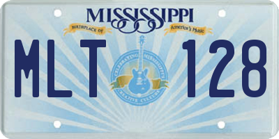 MS license plate MLT128