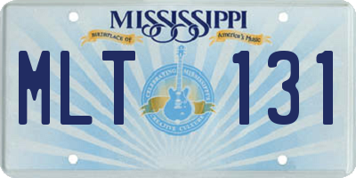 MS license plate MLT131