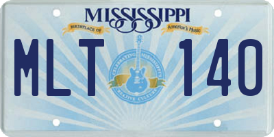 MS license plate MLT140