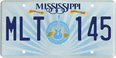 MS license plate MLT145