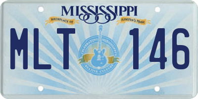 MS license plate MLT146