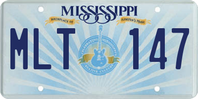 MS license plate MLT147