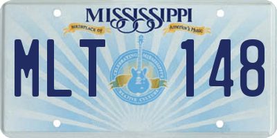 MS license plate MLT148