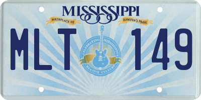MS license plate MLT149