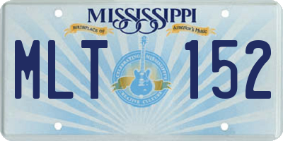 MS license plate MLT152