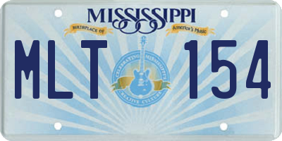 MS license plate MLT154