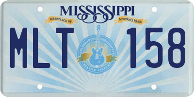 MS license plate MLT158