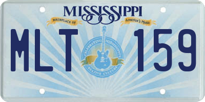 MS license plate MLT159
