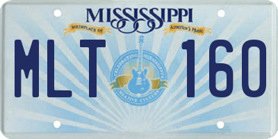 MS license plate MLT160
