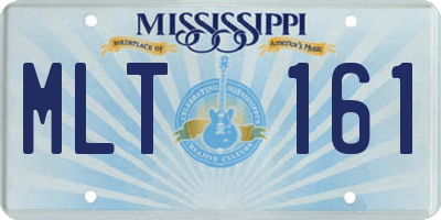 MS license plate MLT161