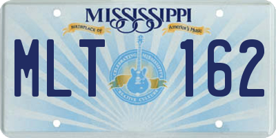 MS license plate MLT162