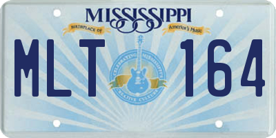 MS license plate MLT164