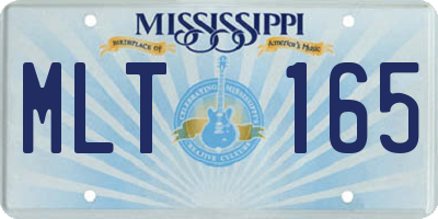 MS license plate MLT165