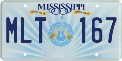 MS license plate MLT167