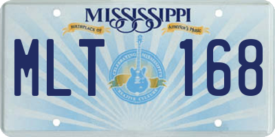 MS license plate MLT168