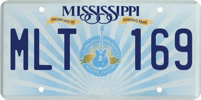 MS license plate MLT169
