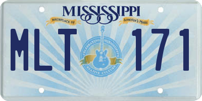 MS license plate MLT171