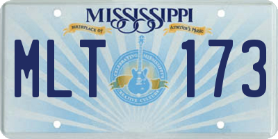 MS license plate MLT173