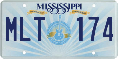 MS license plate MLT174