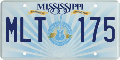 MS license plate MLT175