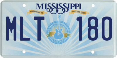 MS license plate MLT180