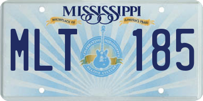 MS license plate MLT185