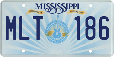 MS license plate MLT186