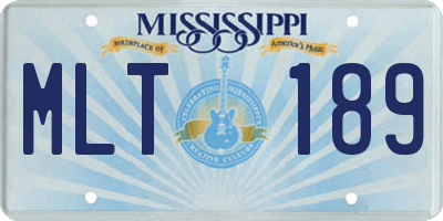 MS license plate MLT189