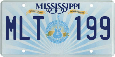 MS license plate MLT199