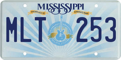 MS license plate MLT253