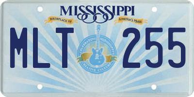 MS license plate MLT255