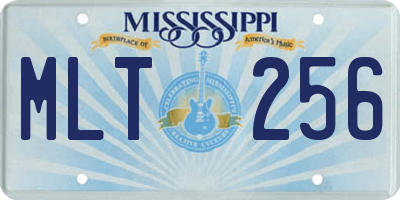MS license plate MLT256