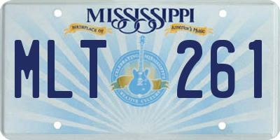 MS license plate MLT261