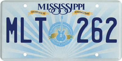 MS license plate MLT262