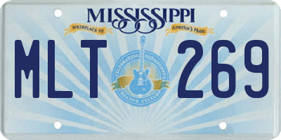 MS license plate MLT269