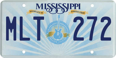 MS license plate MLT272